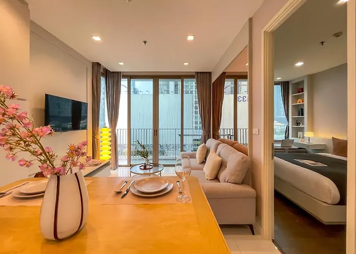 公寓 Near Bts L Fully Furnis L Pool And Sauna 曼谷