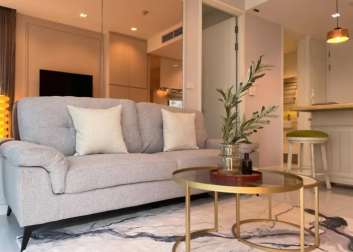公寓 Near Bts L Fully Furnis L Pool And Sauna 曼谷