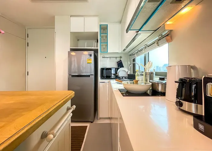 公寓 Near Bts L Fully Furnis L Pool And Sauna *