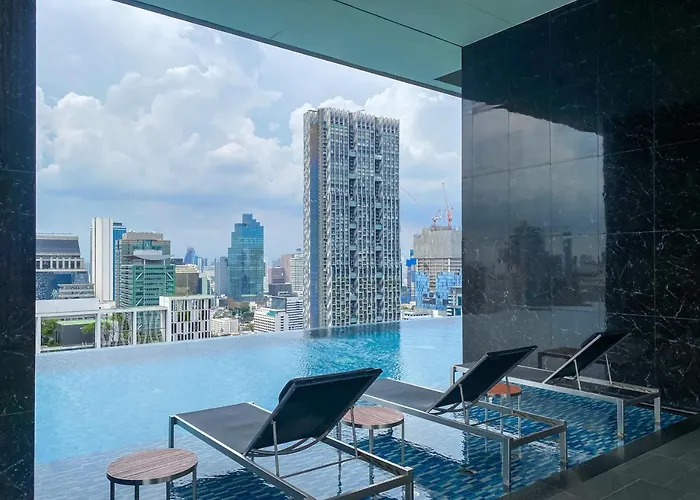 Near Bts L Fully Furnis L Pool And Sauna 公寓 曼谷
